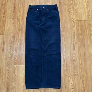 Vintage 90s Levi's‎ 501 Button Fly Dark Navy USA Jeans Size 31x32 Actual 31x31